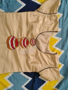 Beige Coloured Kurti Top