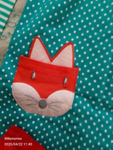 Girl&#39;s Fox Dress &amp; Leggings Set