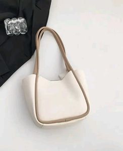 Stylish Cream Tote Bag with Scarf