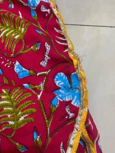 Kids Rayon Kurti Sharara Set(8-10)till Fri