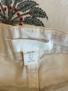 White Denim Shorts
