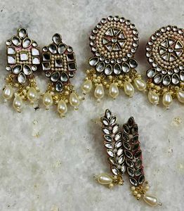 Gorgeous Kundan and Pearl Earrings