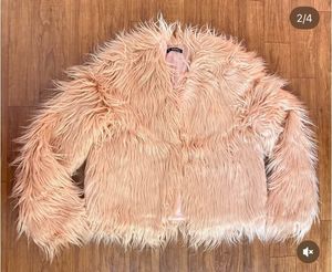 Fluffy Faux Fur Coat - Trendy!