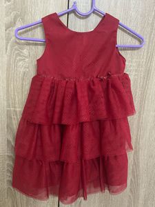 Red Tiered Dress