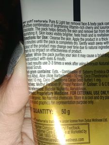 pure&amp;light TAN REMOVAL PACK for Face and Body