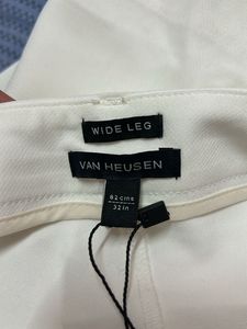 Van Heusen Chic White Wide Leg Pants | Quantity-1