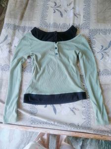 Mint Green Long Sleeve Top