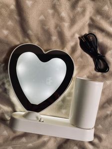HeartShaped LED Mirror Photo Frame🔆