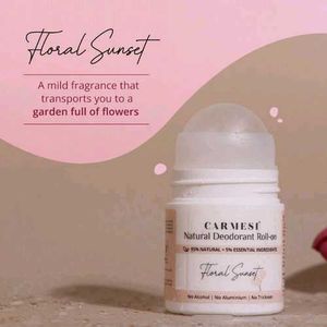 Carmesi Natural Deodorant Roll-on Floral Sunset