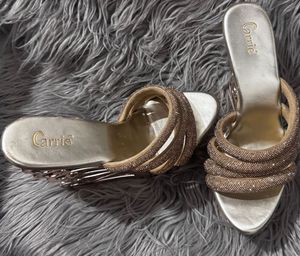 Carrie Heels With Butterfly Design