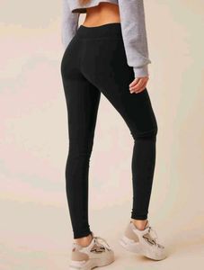 Ek Number Leggings Hai -Solid Women Black Tights