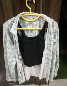 New Oversized Shirt And Tank Top