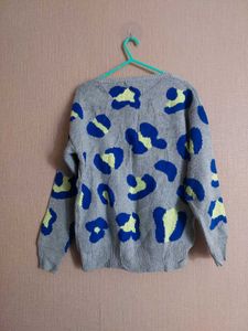 Leopard Print Pullover Sweater