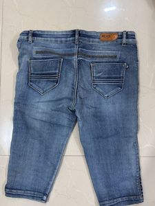 Denim Capri Pants