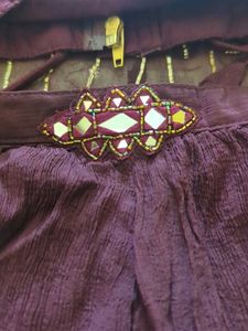 Elegant Ethnic Palazzo Blouse Set