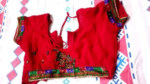 Elegant Red Saree