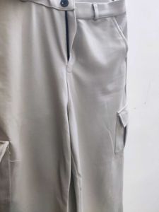 Wide Leg Pleated Trousers (With Pockets)