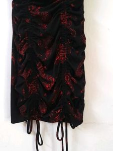 Red And Black Bodycon Dress Mini