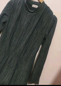 Charcoal Color Winter Dress For 36 Bust