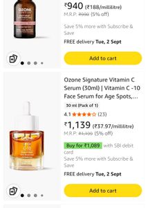 Ozone Signature Vitamin C Serum (30ml) @ 649/-