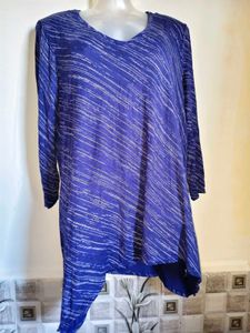 🎁Buy 1, Get 1 Free🎁Blue Tunic Top LARGE/ XL SIZE