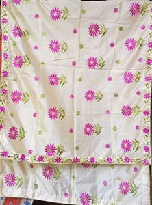 Assamese traditional mekhela sador used