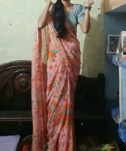 Totally New With Piko Fall Saree