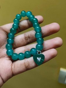 Cute Green Heart 💚 Bracelet With A Mini Combo