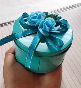 Blue Floral Trinket Box