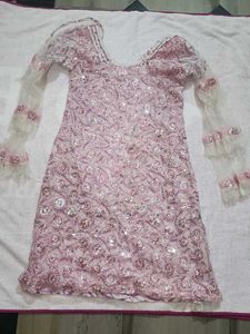 Baby pink Girls' Party Dress