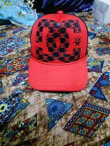 DC Red &amp; Black Cap