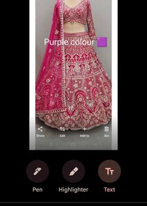 Purple Embellished Lehenga Choli