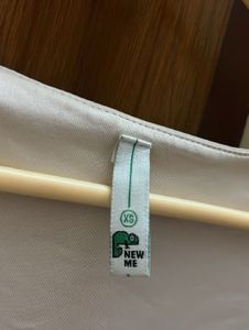 Beige tieups A-Line mini Dress