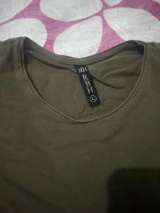 Olive Green Crown Tee