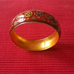Desi Enamel Floral Bangle