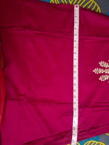 Hot Pink Casual Pant And Kurta Set
