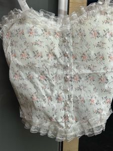 lace corset-style cami top