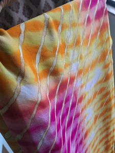2 Lehriya Saree Combo( Pink &amp; yellow)