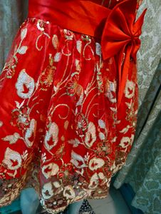 Red &amp; Gold Party Dress