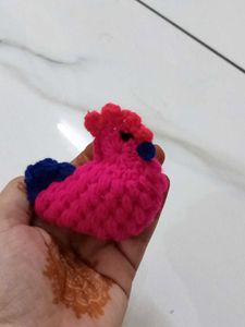 2 Crochet Duck Toy  . Keychain