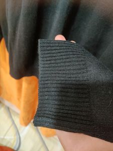 Forever21 Men Solid Vneck Black Sweater