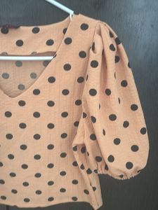 Polka Dot Crop Top