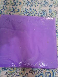 Blue Moti Embroidery Saree