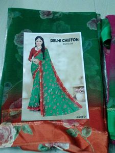 Satin Patta Siffon Sarees