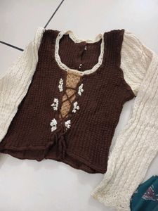 Vintage Style Knit Top