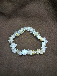 Gemstone &amp; Pearl Chip Bracelet