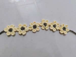 Crochet Flowery Hairband🎀