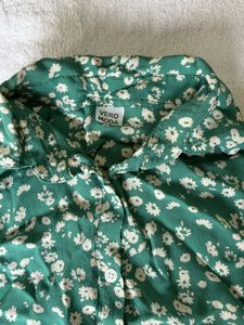 Vero Moda Green Boxy I Shirt