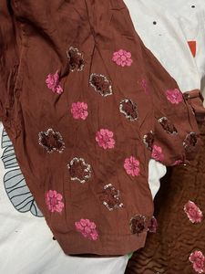 🤎🩷Floral Salwar Suit🤎🩷