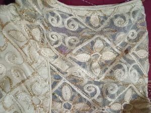 Blue Stone Saree with Blouse